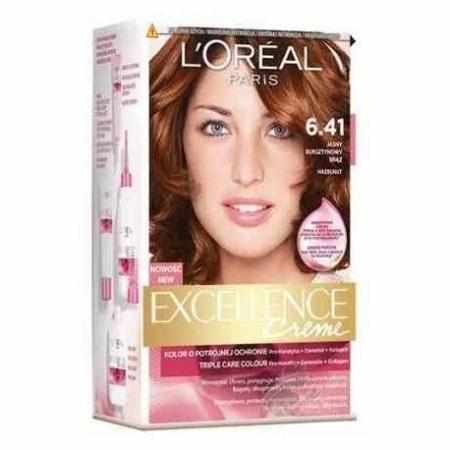 L`Oreal Excellence Creme Farba do włosów 6.41 Jasny bursztynowy brąz|Koloryzacja