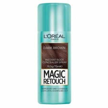 L`Oreal Magic Retouch Błyskawiczny retusz odrostów w sprayu Ciemny Brąz 75ml|Koloryzacja