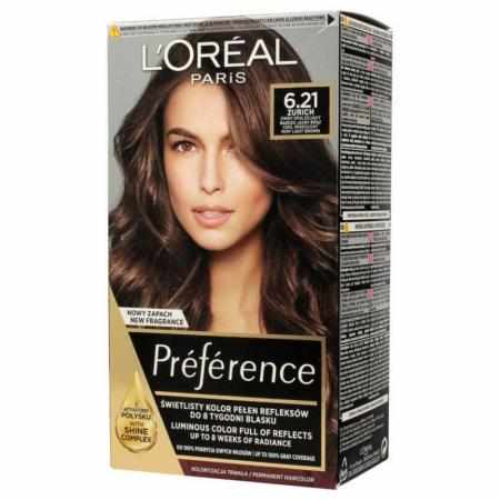 L`Oreal Recital Preference Farba do włosów 6.21 Zurich|Koloryzacja L`Oreal Recital Preference Farba do włosów 6.21 Zurich|Koloryzacja