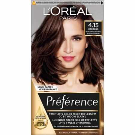 L`Oreal Recital Preference Farba do włosów 4.15 Intensywny głęboki brąz|Koloryzacja