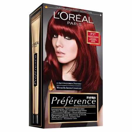L`Oreal Feria Preference Farba do włosów 3.66 Intensywna ciemna czerwień|Koloryzacja L`Oreal Feria Preference Farba do włosów 3.66 Intensywna ciemna czerwień|Koloryzacja