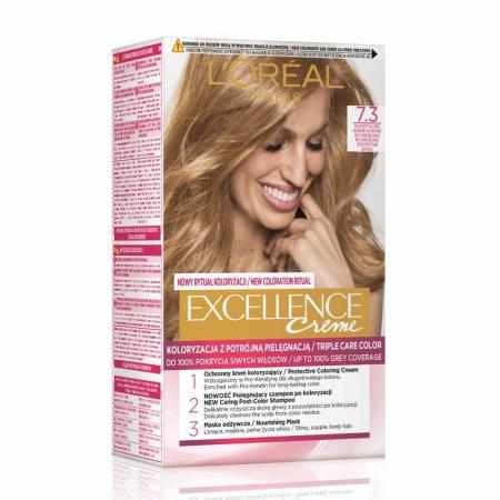 L`Oreal Excellence Creme Farba do włosów 7.3 Złocisty Blond|Koloryzacja