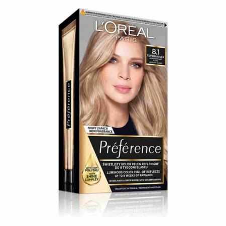 L`Oreal Recital Preference Farba do włosów Wbis 8.1 Copenhague|Koloryzacja L`Oreal Recital Preference Farba do włosów Wbis 8.1 Copenhague|Koloryzacja
