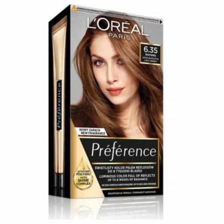 L'OREAL PREFERENCE FARBA DO WŁOSÓW 6.35 HAVANA JASNY BURSZTYN|Koloryzacja L'OREAL PREFERENCE FARBA DO WŁOSÓW 6.35 HAVANA JASNY BURSZTYN|Koloryzacja