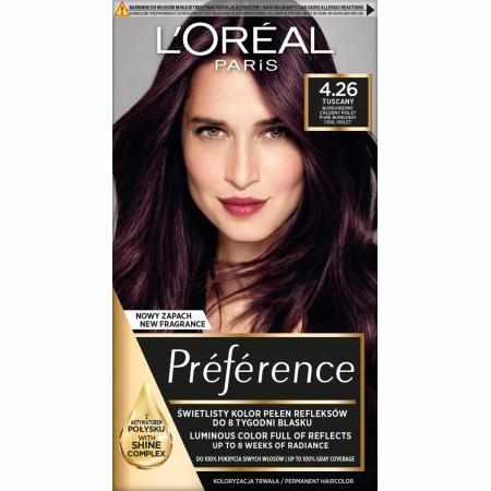 LOreal Preference 4.26 MIDNIGH Głęboki chłodny fiolet|Koloryzacja LOreal Preference 4.26 MIDNIGH Głęboki chłodny fiolet|Koloryzacja