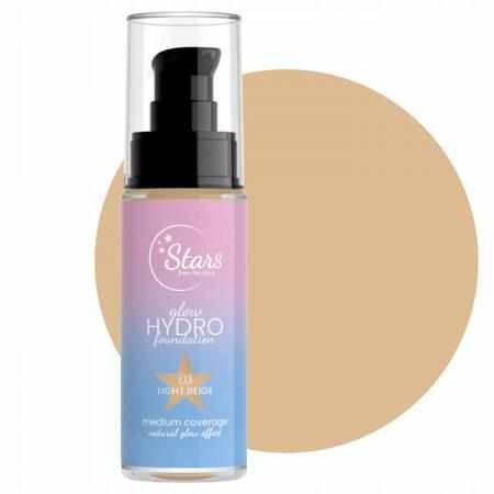 Podkład nawilżająco-rozświetlający Glow Hydro Foundation nr 03 Light Beige 30 g|Makijaż