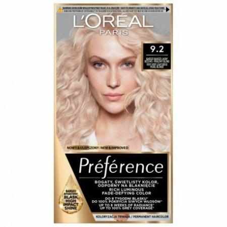 L`Oreal Feria Preference Farba do włosów 92 Iridescent Blonde|Koloryzacja L`Oreal Feria Preference Farba do włosów 92 Iridescent Blonde|Koloryzacja