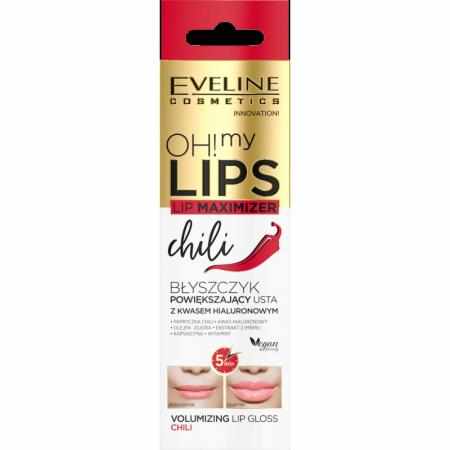 Eveline Oh! My Lips Lip Maximizer Błyszczyk Powiększający Usta Chili 4,5 ml|Strona główna Eveline Oh! My Lips Lip Maximizer Błyszczyk Powiększający Usta Chili 4,5 ml|Strona główna