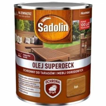 Sadolin Olej do Drewna Superdeck Dąb 750ml|Do drewna i metalu Sadolin Olej do Drewna Superdeck Dąb 750ml|Do drewna i metalu