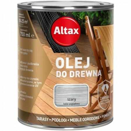 Altax Olej do Drewna Szary 750ml|Do drewna i metalu