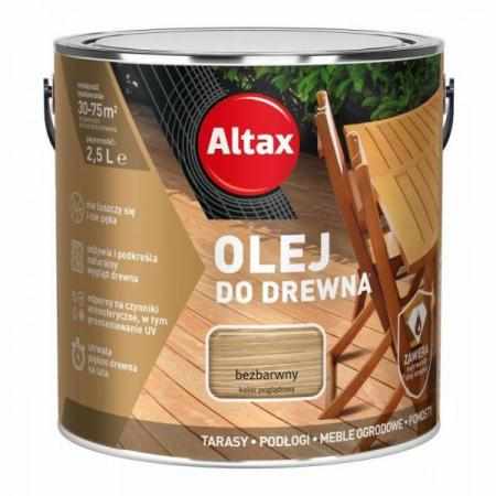 Altax Olej do Drewna Bezbarwny 2,5L|Do drewna i metalu Altax Olej do Drewna Bezbarwny 2,5L|Do drewna i metalu