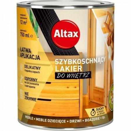 Altax Lakier Szybkoschnący do Wnętrz 750ml Bezbarwny Półmat|Farby i lakiery Altax Lakier Szybkoschnący do Wnętrz 750ml Bezbarwny Półmat|Farby i lakiery