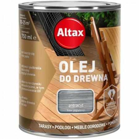 Altax Olej do Drewna Antracyt 750ml|Do drewna i metalu