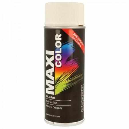 Lakier Akrylowy Maxi Color RAL 9010 Biały Mat Spray 400ml|Farby i lakiery