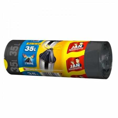 Jan Niezbędny Worki na Śmieci z Taśmą 35L 18 sztuk|Worki i sprzątanie Jan Niezbędny Worki na Śmieci z Taśmą 35L 18 sztuk|Worki i sprzątanie