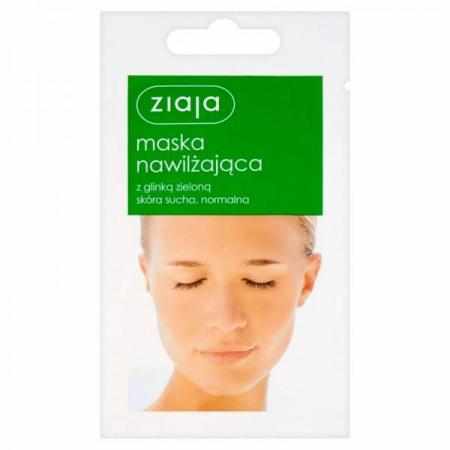 Ziaja Maska do Twarzy Nawilżająca z Glinką Zieloną 7ml|Pielęgnacja twarzy