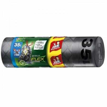 Jan Niezbędny Worki na Śmieci Magnum Flex & Strong 35L 15 sztuk|Worki i sprzątanie