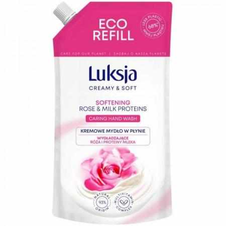 Luksja Creamy & Soft Mydło w płynie Róża i Proteiny Mleka Zapas 400ml|Mydła Luksja Creamy & Soft Mydło w płynie Róża i Proteiny Mleka Zapas 400ml|Mydła