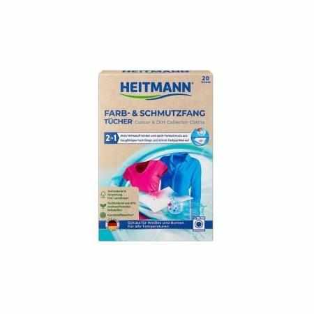 HEITMANN Chusteczki Wyłapujące Kolor i Brud 20 sztuk|Pranie i płukanie