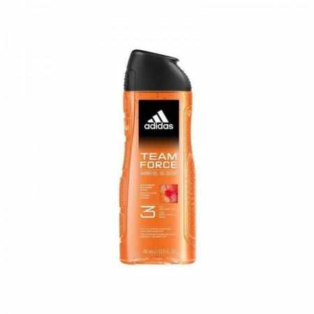 Adidas Team Force Żel pod prysznic dla mężczyzn 3w1 400 ml|Żele pod prysznic i kąpiel Adidas Team Force Żel pod prysznic dla mężczyzn 3w1 400 ml|Żele pod prysznic i kąpiel