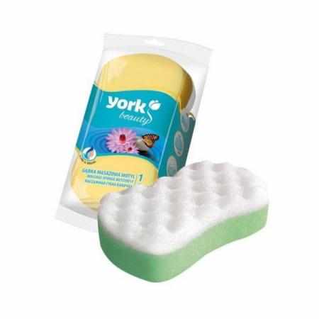 York Gąbka kąpielowa do masażu ciała MOTYL|Żele pod prysznic i kąpiel