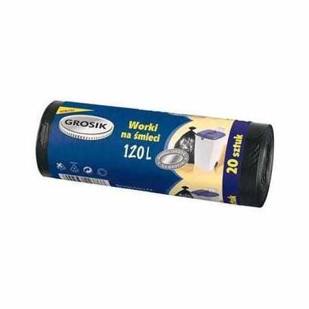SAMCHEM Grosik Worki na śmieci HD czarne 120 l 20 szt GROSIK Strona główna Grosik Worki na śmieci HD czarne 120 l 20 szt