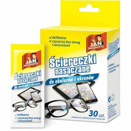 SAMCHEM Ściereczki nasączane do okularów i ekranów 30 szt. JAN Niezbędny Strona główna Ściereczki nasączane do okularów i ek