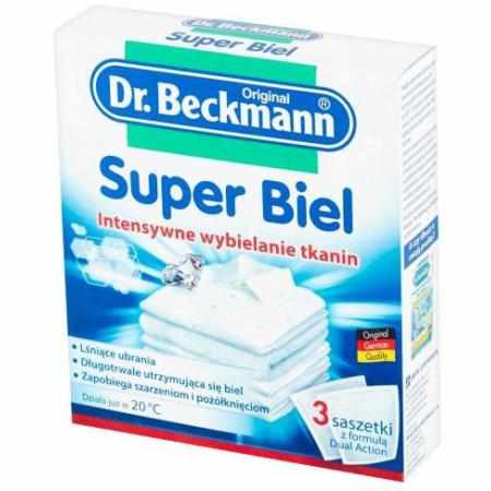 SAMCHEM DR. BECKMANN INTENSYWNE WYBIELANIE 3 SASZETKI DR. BECKMANN Wybielacze DR. BECKMANN INTENSYWNE WYBIELANIE 3 SASZETK