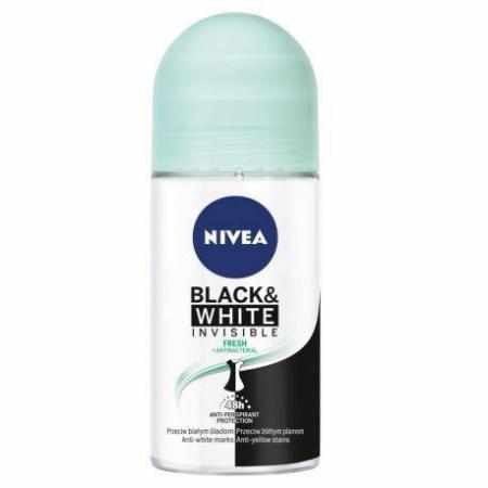 SAMCHEM NIVEA Black&White Invisible Fresh Antyperspirant w kulce 50 ml NIVEA Antyperspiranty NIVEA Black&amp;White Invisible