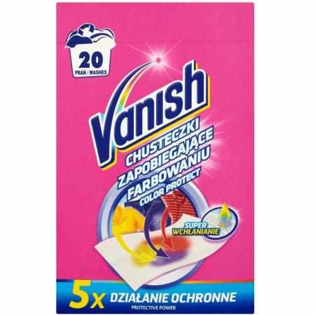SAMCHEM Vanish Chusteczki Wyłapujące Kolory z Prania 20 szt VANISH Strona główna Vanish Chusteczki Wyłapujące Kolory z Prani