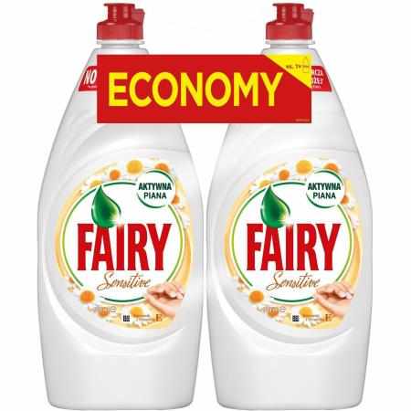 SAMCHEM Fairy Płyn do Mycia Naczyń Sensitive (2 x 900 ml) FAIRY Płyny do naczyń Fairy Płyn do Mycia Naczyń Sensitive (2 x 90