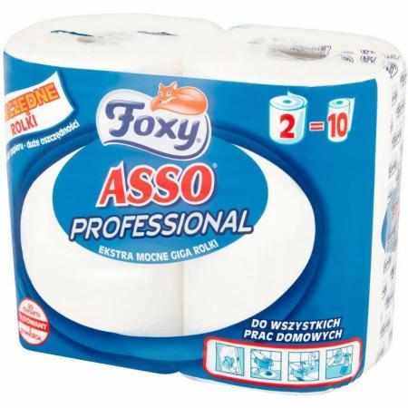 SAMCHEM FOXY ASSO PROFESSIONAL RĘCZNIK KUCHENNY 2 ROLKI FOXY Ręczniki papierowe FOXY ASSO PROFESSIONAL RĘCZNIK KUCHENNY 2 RO