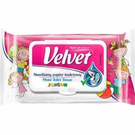SAMCHEM Papier toaletowy nawilżany Velvet Junior 42 szt Velvet Strona główna Papier toaletowy nawilżany Velvet Junior 42 szt