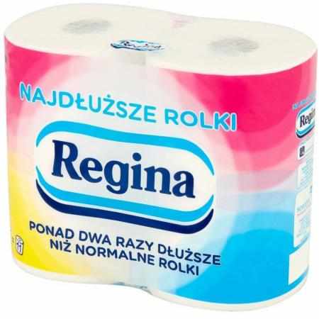 SAMCHEM PAPIER TOALETOWY REGINA 4 ROLKI REGINA Strona główna PAPIER REGINA 4 ROLKI\nDelikatny, niezwykle wydajny i trwały pa