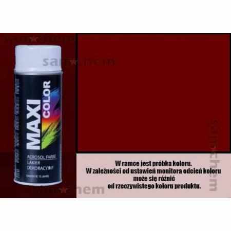 SAMCHEM Farba SPRAY RAL: 3004 CZERWONY PURPUROWY maxi color 400ML maxi color Farby w sprayu Farba SPRAY RAL: 3004 CZERWONY P