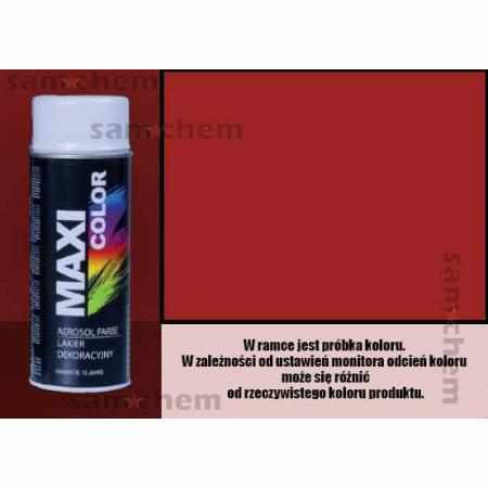 SAMCHEM Farba SPRAY RAL: 3002 CZERWONY KARMINOWY maxi color 400ML maxi color Farby w sprayu Farba SPRAY RAL: 3002 CZERWONY K
