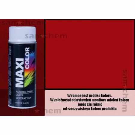 SAMCHEM Farba SPRAY RAL: 3003 CZERWONY RUBINOWY maxi color 400ML maxi color Farby w sprayu Farba SPRAY RAL: 3003 CZERWONY RU