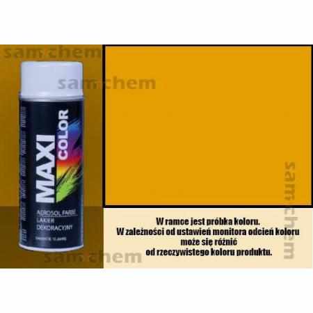 SAMCHEM Farba SPRAY RAL: 1004 ŻÓŁTY maxi color 400ML maxi color Farby w sprayu Farba SPRAY RAL: 1004 ŻÓŁTY maxi color 400ML