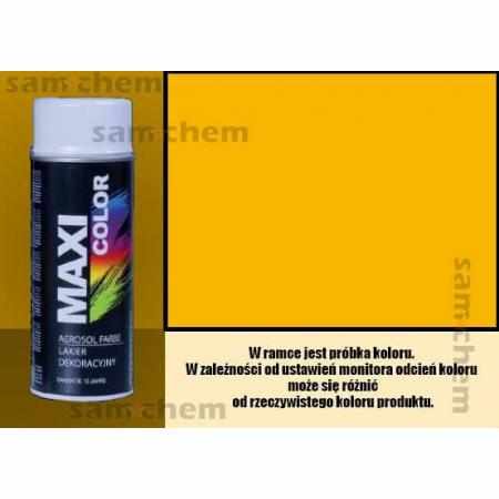 SAMCHEM Farba SPRAY RAL: 1023 ŻÓŁTY maxi color 400ML maxi color Farby w sprayu Farba SPRAY RAL: 1023 ŻÓŁTY maxi color 400ML